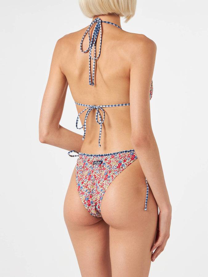 Mc2 Saint Barth Bikini da donna a triangolo stampa Liberty | EDIZIONE SPECIALE LIBERTY Vendita Economica
