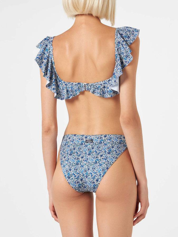 Mc2 Saint Barth Bikini spalle scoperte con stampa floreale | EDIZIONE SPECIALE LIBERTY Saldi Di Fabbrica