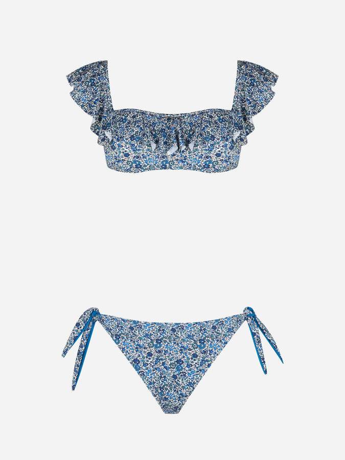 Mc2 Saint Barth Bikini spalle scoperte con stampa floreale | EDIZIONE SPECIALE LIBERTY Saldi Di Fabbrica