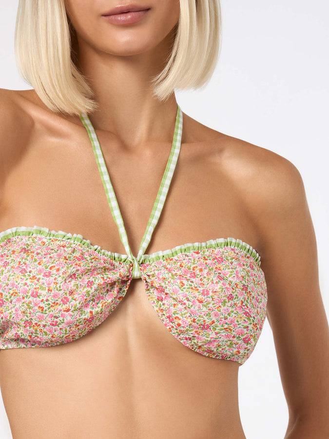 Mc2 Saint Barth Bikini da donna a triangolo con stampa Liberty | Realizzato con tessuto Liberty I Più Venduti