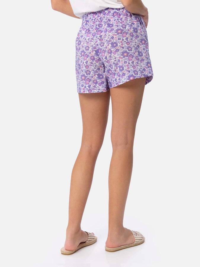 Mc2 Saint Barth Pantaloncini pull up da donna Betsy in cotone Meave | REALIZZATO CON TESSUTO LIBERTY Moda