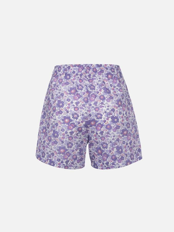 Mc2 Saint Barth Pantaloncini pull up da donna Betsy in cotone Meave | REALIZZATO CON TESSUTO LIBERTY Moda