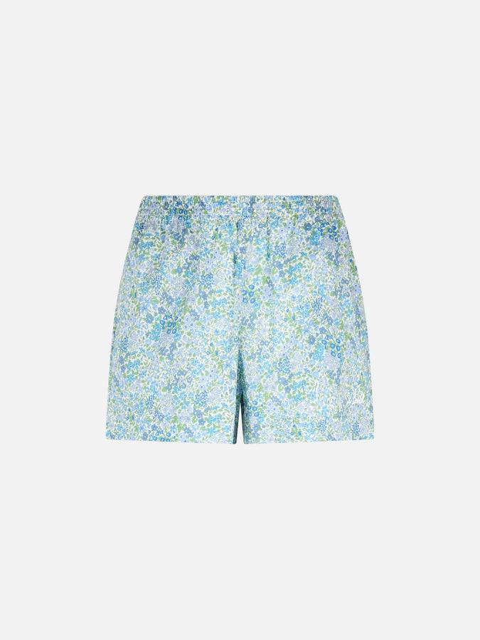 Mc2 Saint Barth Pantaloncini pull up da donna Joanna Luise in cotone Meave | REALIZZATO CON TESSUTO LIBERTY Italia