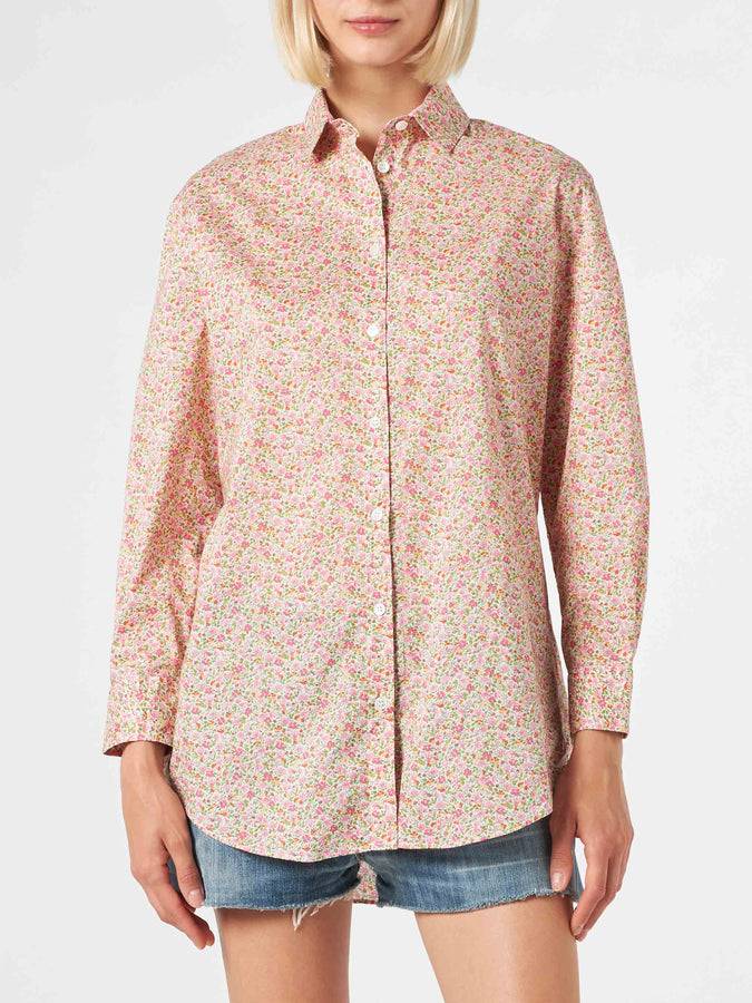 Mc2 Saint Barth Camicia Brigitte in cotone con stampa fiori Liberty | EDIZIONE SPECIALE LIBERTY In Linea