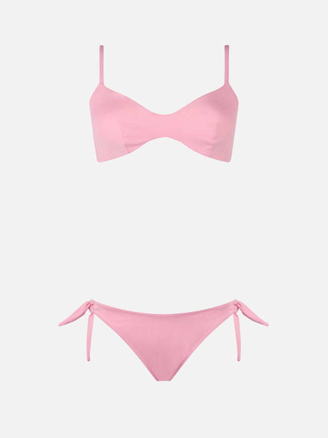 Mc2 Saint Barth Woman pink scoop bralette bikini May Yali Vendita