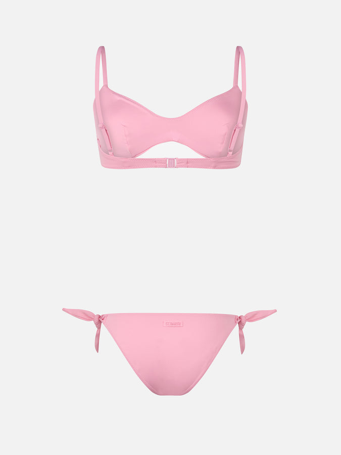 Mc2 Saint Barth Woman pink scoop bralette bikini May Yali Vendita