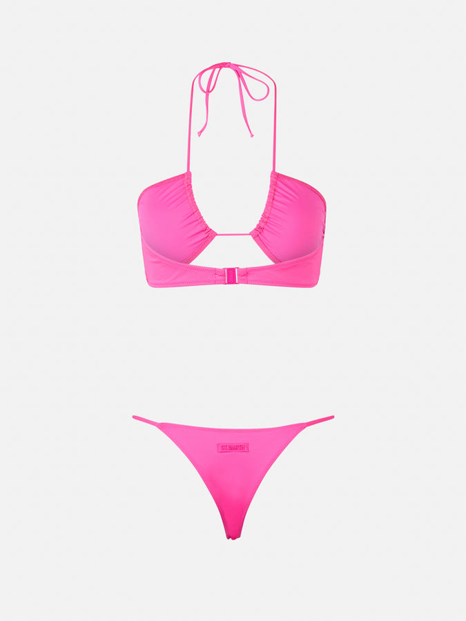 Mc2 Saint Barth Woman fuchsia bandeau bikini Dahlia Jodene Acquista Ora