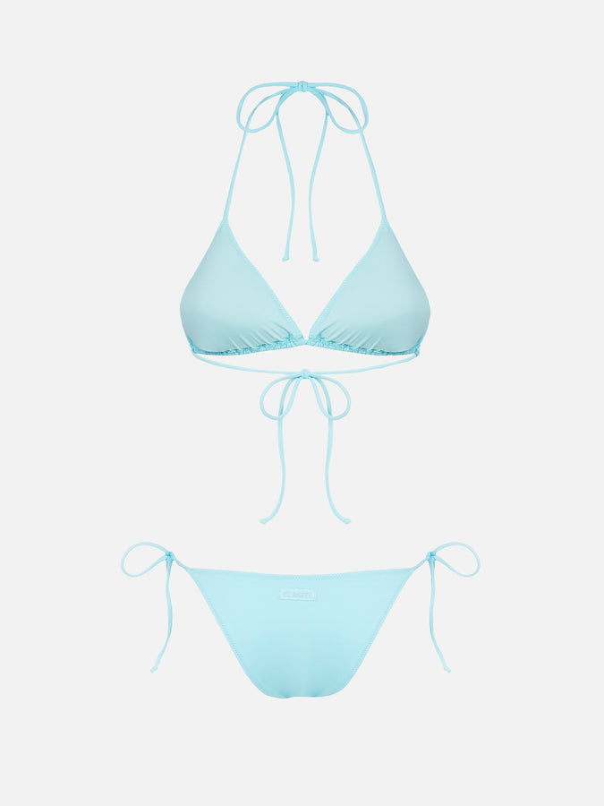 Mc2 Saint Barth Bikini da donna a triangolo verde acqua Leah Marielle Sottocosto