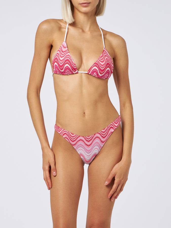 Mc2 Saint Barth Bikini donna a triangolo in maglia raschel Leah Naomi Outlet