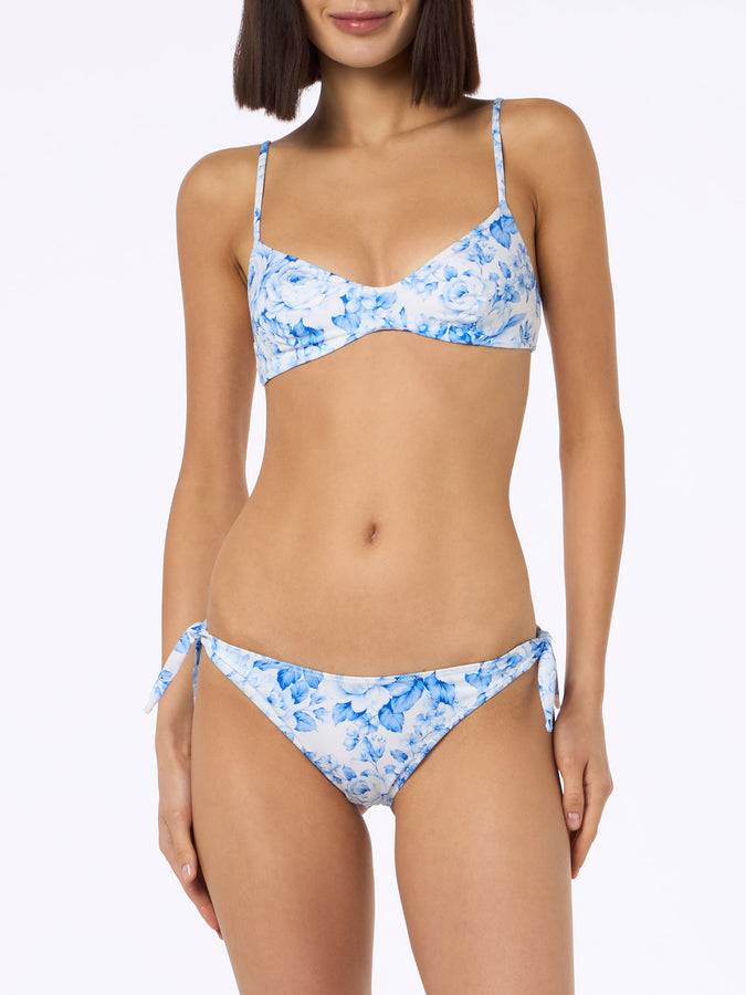 Mc2 Saint Barth Bikini donna a bralette con scollo floreale May Yali Vendita Economica