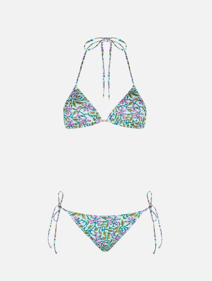 Mc2 Saint Barth Bikini da donna a triangolo con fiori radicali Leah Marielle Negozio
