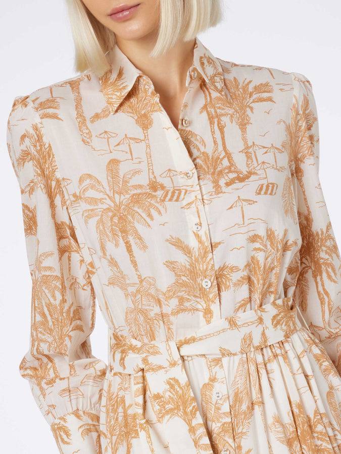 Mc2 Saint Barth Abito da donna in cotone Toile de Jouy Jensen Consegna Veloce