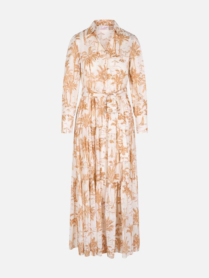 Mc2 Saint Barth Abito da donna in cotone Toile de Jouy Jensen Consegna Veloce