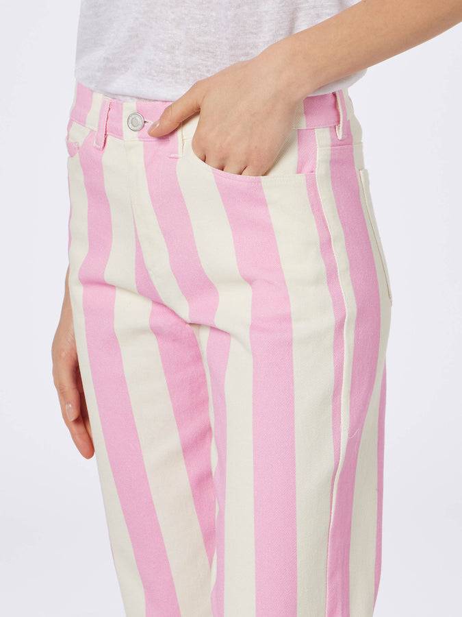 Mc2 Saint Barth Denim da donna stampa Belleville rosa a righe Fino Al -60%