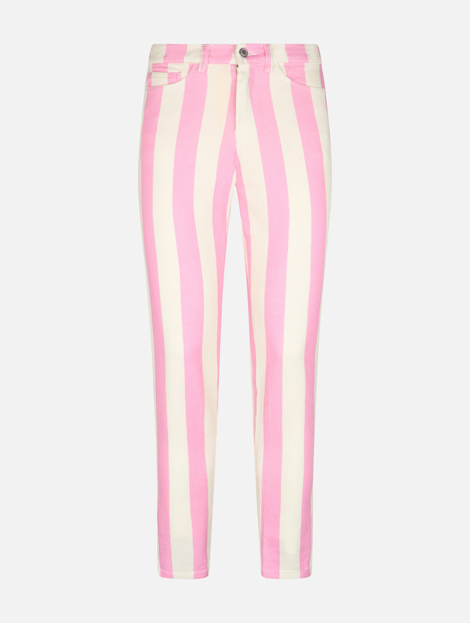 Mc2 Saint Barth Denim da donna stampa Belleville rosa a righe Fino Al -60%