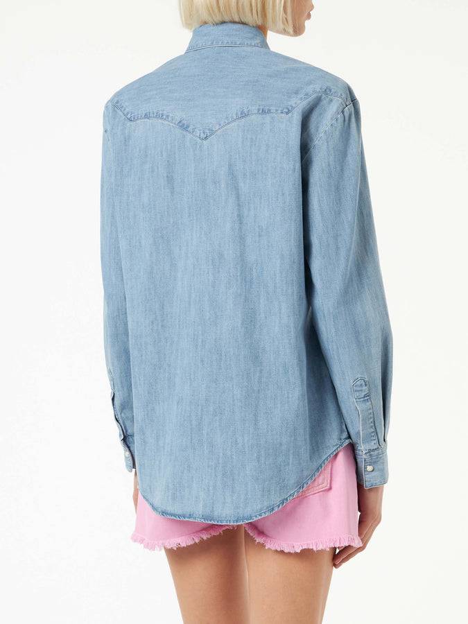 Mc2 Saint Barth Camicia da donna in jeans Prezzo Ridotto