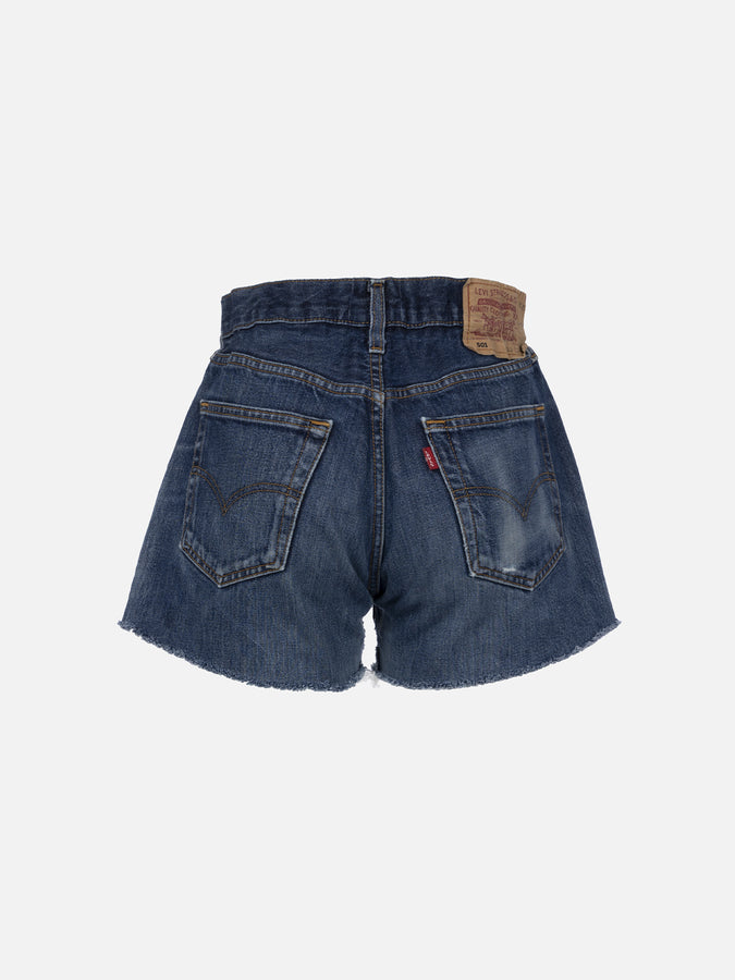 Mc2 Saint Barth Pantaloncini da donna in denim riciclato con strass Vendita Calda