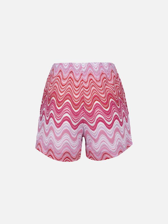 Mc2 Saint Barth Pantaloncini da donna pull up in tessuto maglia Rachel Meave Moda