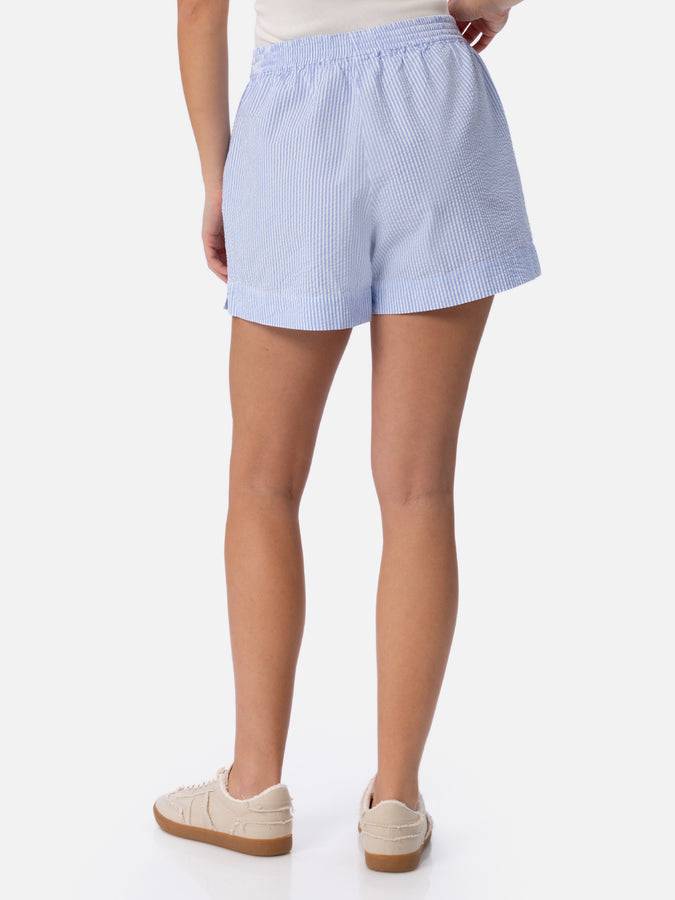 Mc2 Saint Barth Pantaloncini da donna pull up a righe seersucker Meave Sconti questo mese