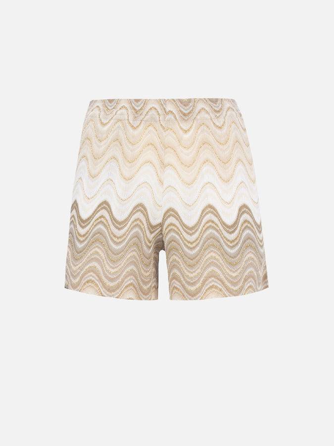 Mc2 Saint Barth Pantaloncini da donna pull up in tessuto maglia Rachel Meave Promozione