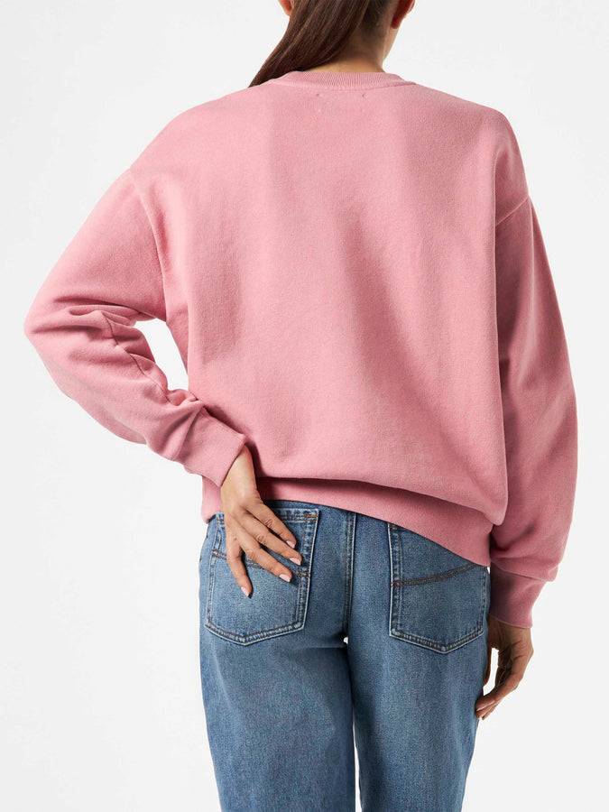 Mc2 Saint Barth Felpa da donna rosa in felpa con logo in spugna Offerta Pasqua