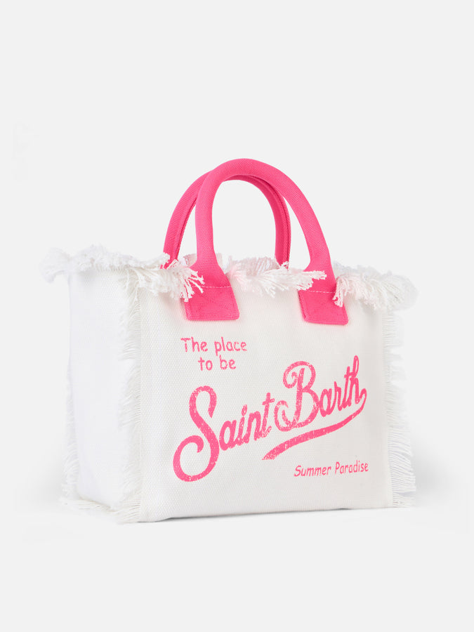 Mc2 Saint Barth Off-white cotton canvas Colette handbag Fino al 50% di sconto