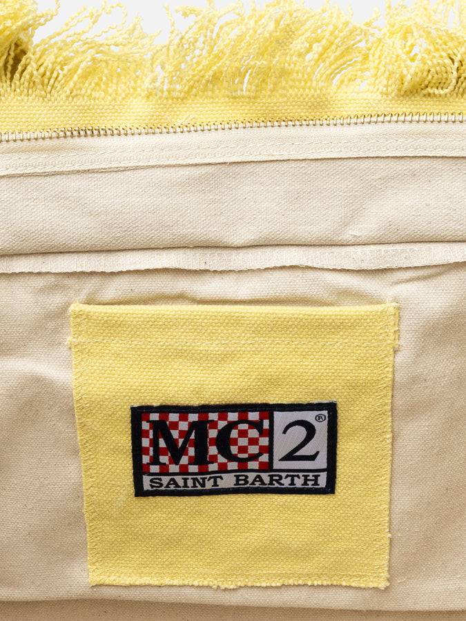 Mc2 Saint Barth Borsa tote Vanity in tela di cotone gialla 50% di sconto per tempo limitato