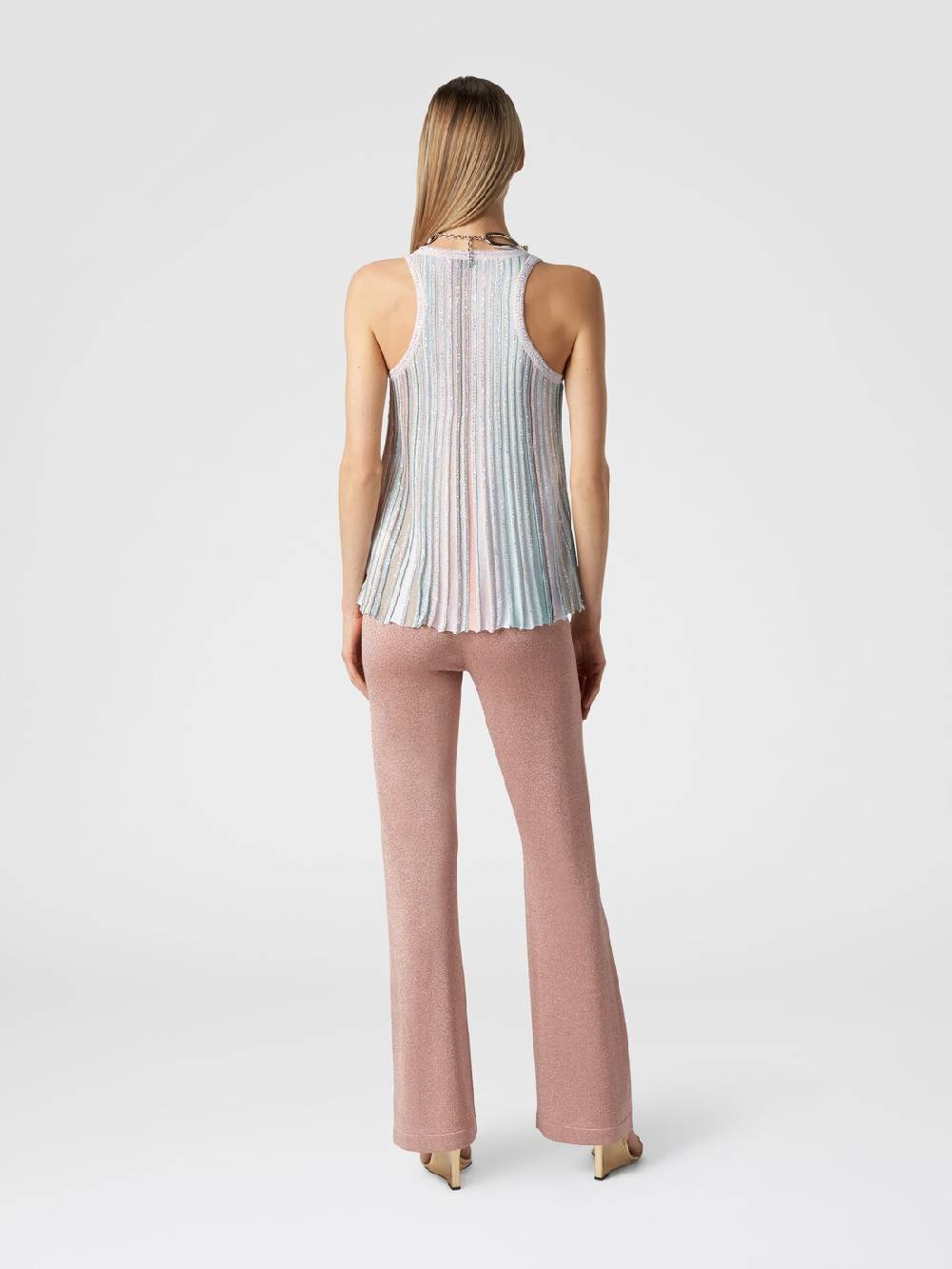 Missoni Canottiera in maglia a righe verticali con paillettes Nuovi prodotti