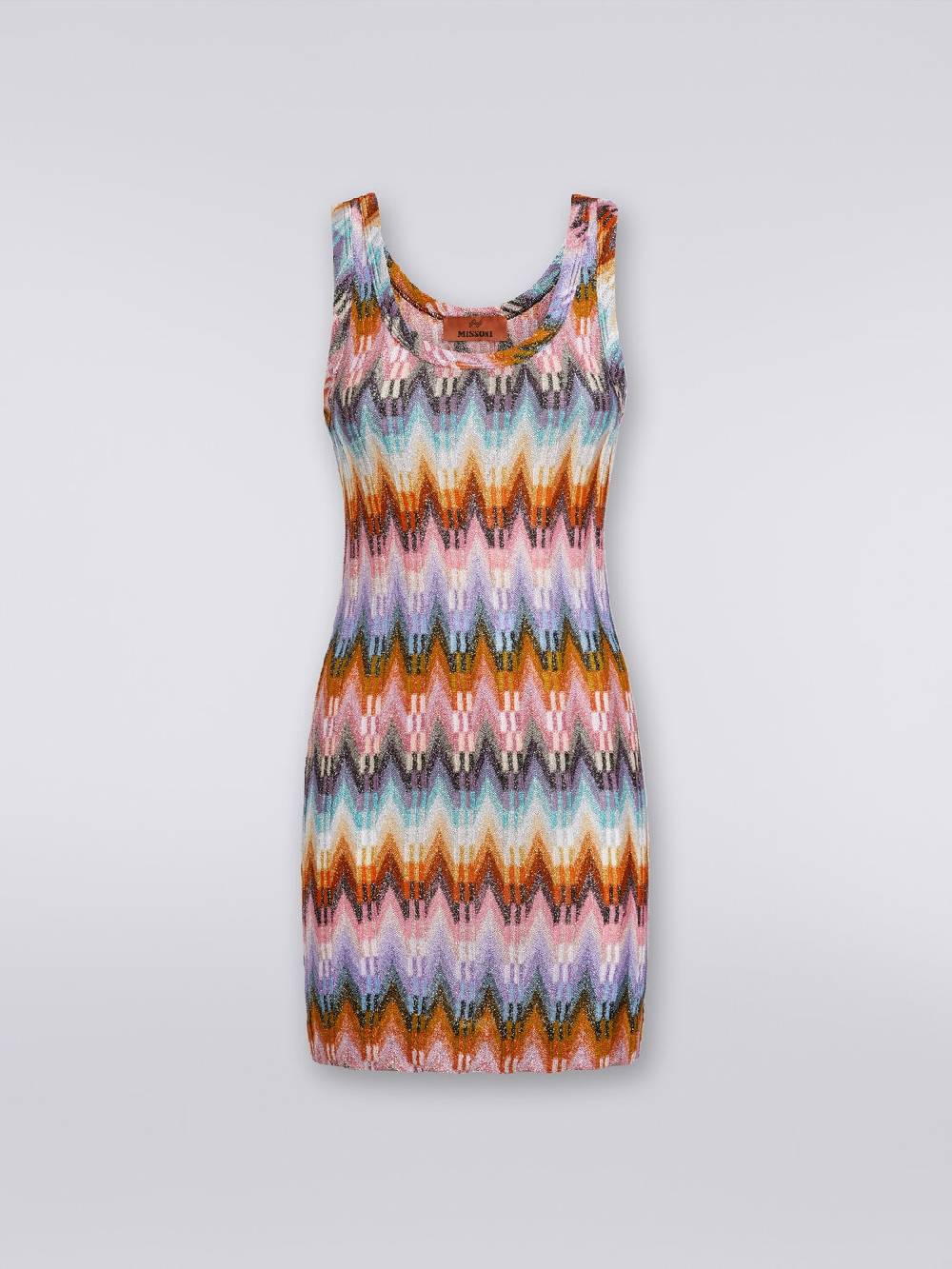 Missoni Mini-abito smanicato in viscosa zig zag con lurex Bestseller