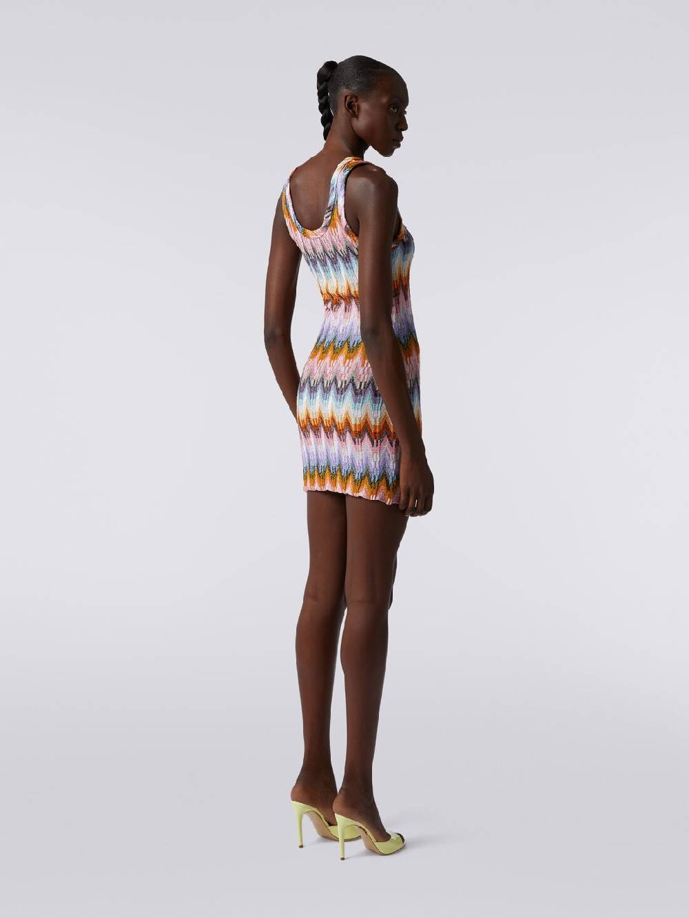 Missoni Mini-abito smanicato in viscosa zig zag con lurex Bestseller
