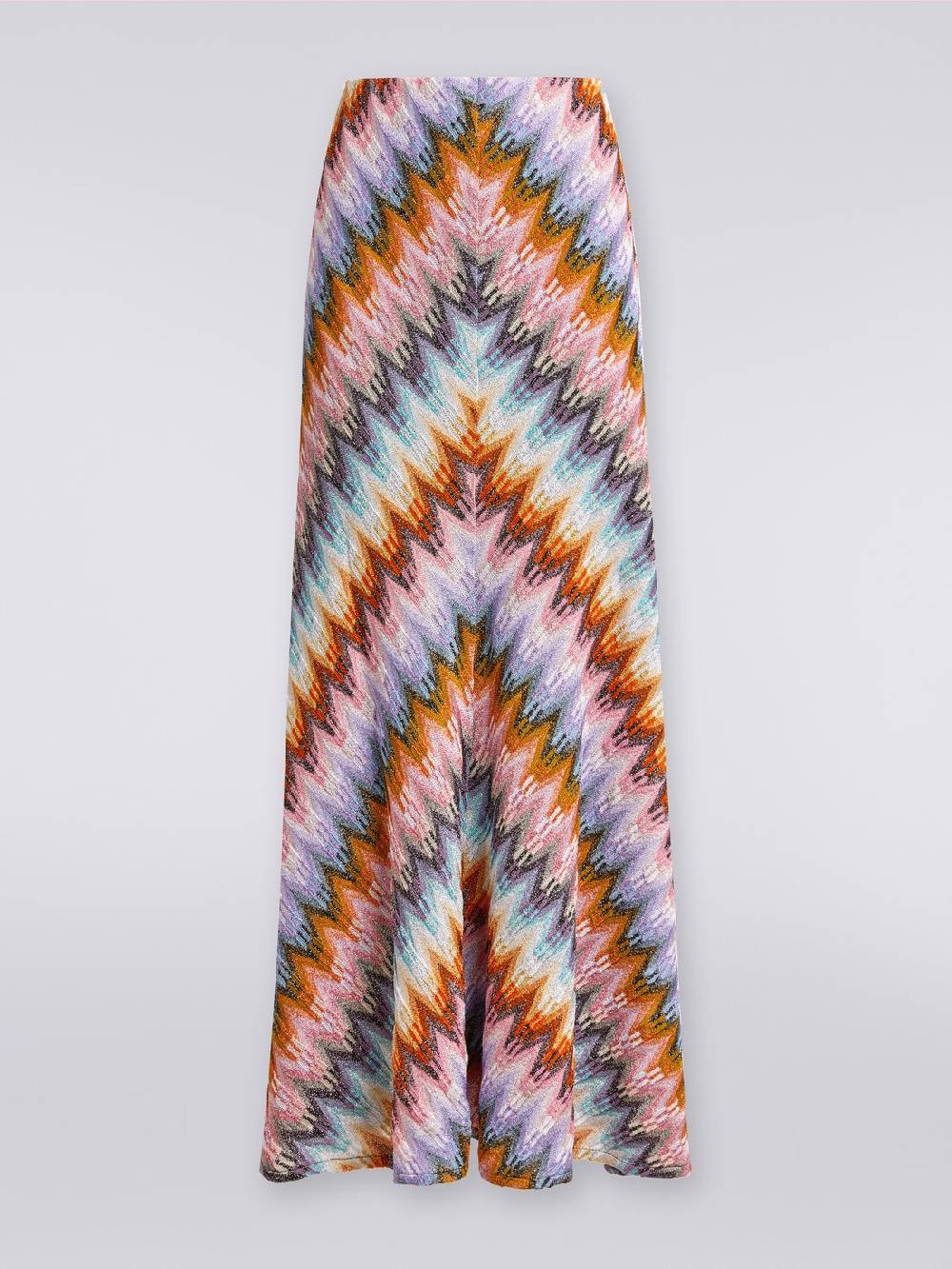 Missoni Gonna lunga svasata in viscosa zig zag con lurex Fino Al -60%