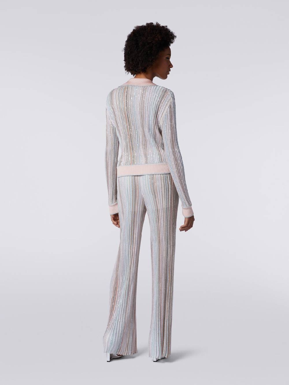 Missoni Top a maniche lunghe con righe verticali e paillettes Affare Del Giorno