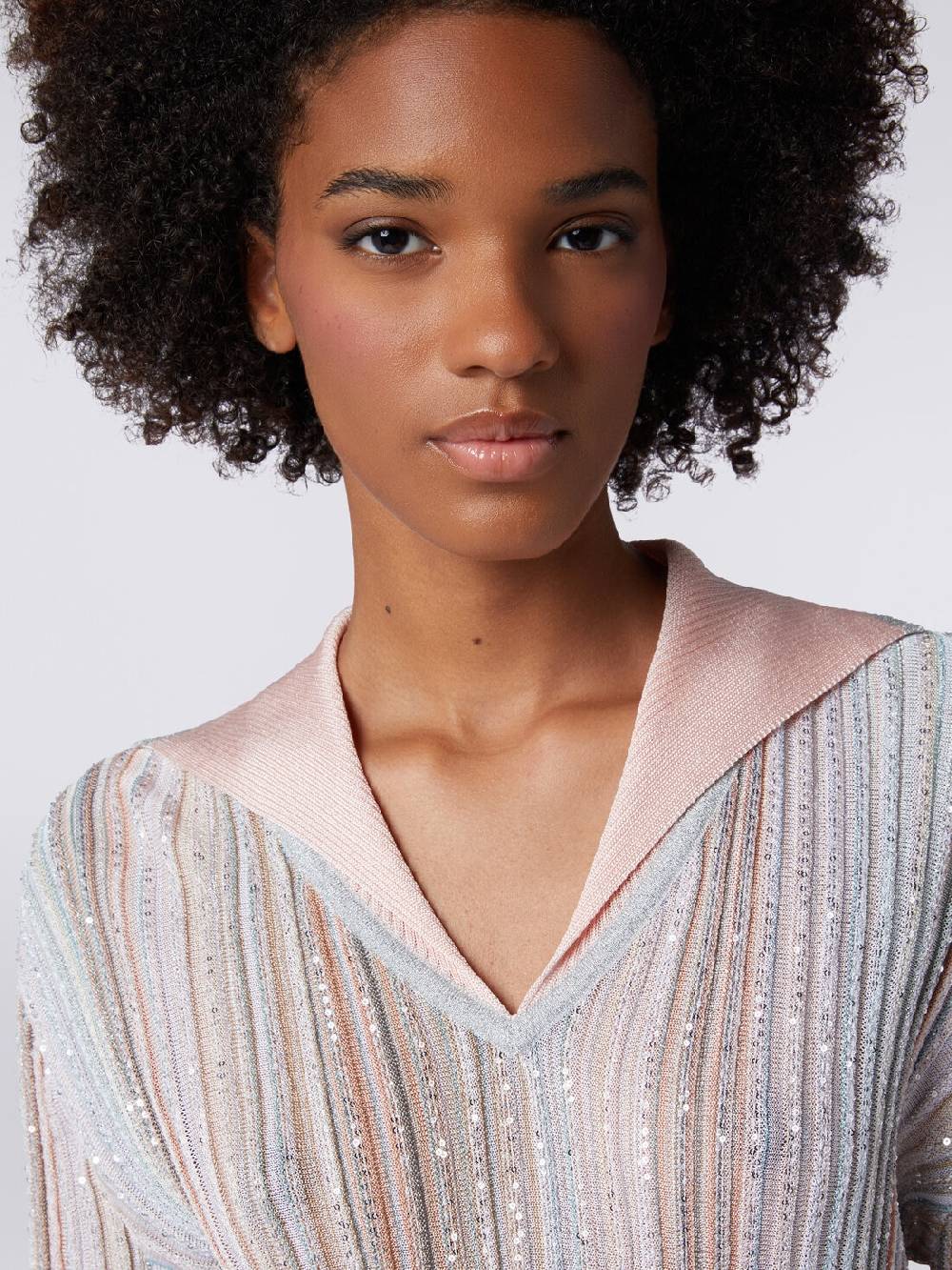 Missoni Top a maniche lunghe con righe verticali e paillettes Affare Del Giorno