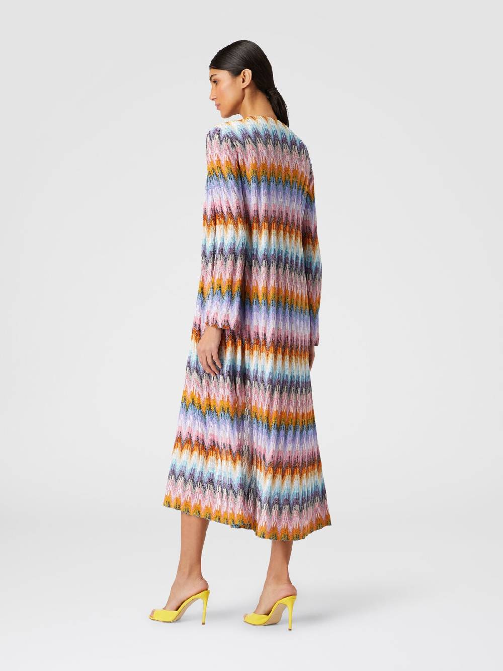 Missoni Cardigan lungo in maglia zig zag lamé Convenienza