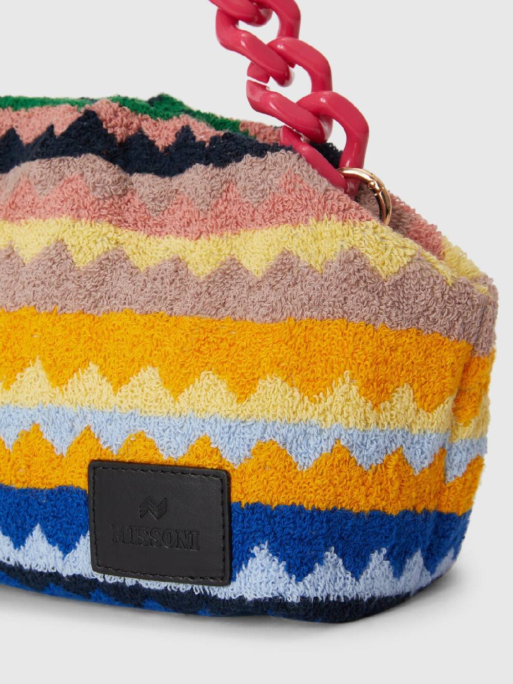 Missoni Clutch in spugna di cotone zig zag In Vendita