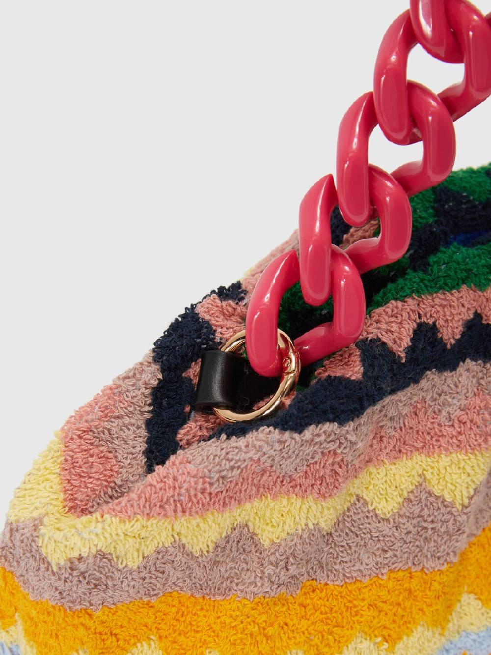 Missoni Clutch in spugna di cotone zig zag In Vendita