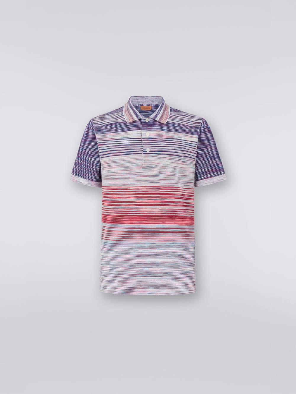 Missoni Polo in piquet di cotone fiammato Nuova