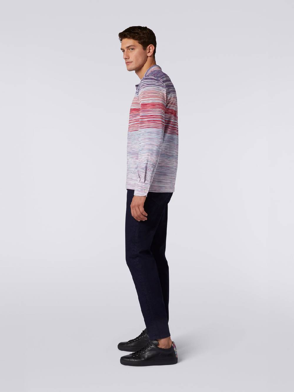 Missoni Polo a maniche lunghe in viscosa fiammata Discount Store per i nuovi prodotti