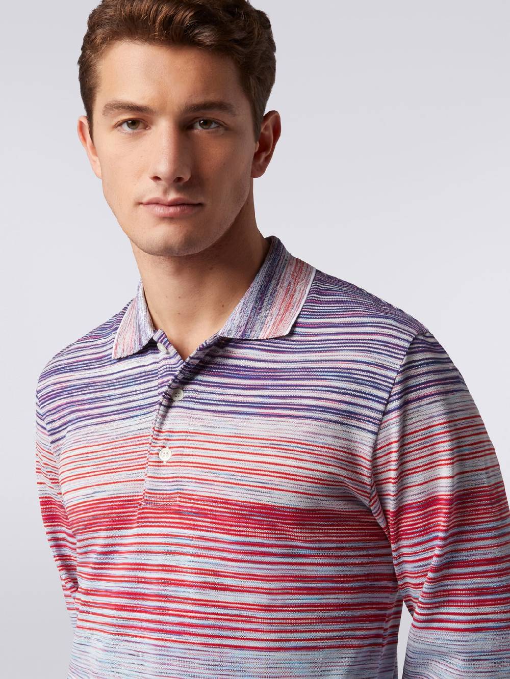 Missoni Polo a maniche lunghe in viscosa fiammata Discount Store per i nuovi prodotti