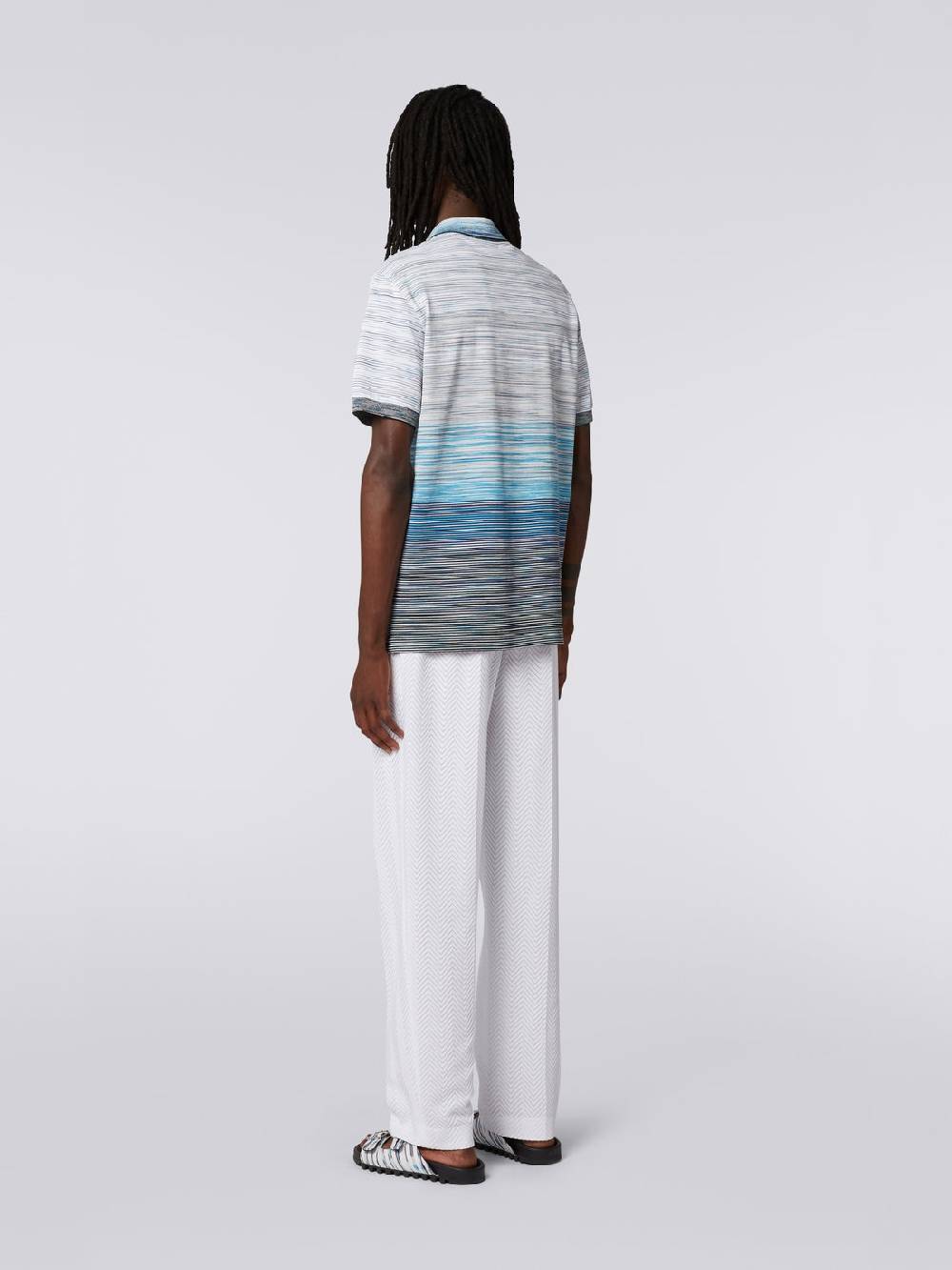 Missoni Polo in piquet di cotone fiammato 2025