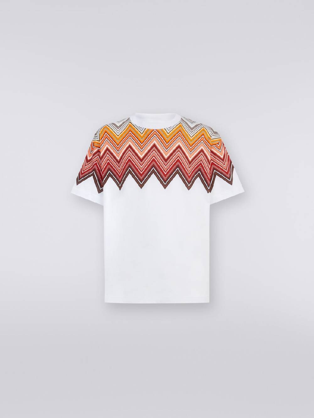 Missoni T-shirt oversize in cotone con stampa macro zig zag Nuovo