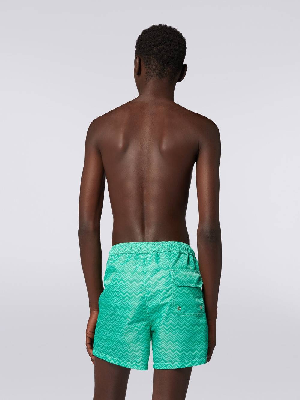 Missoni Boxer mare con stampa zig zag tonale Qualità