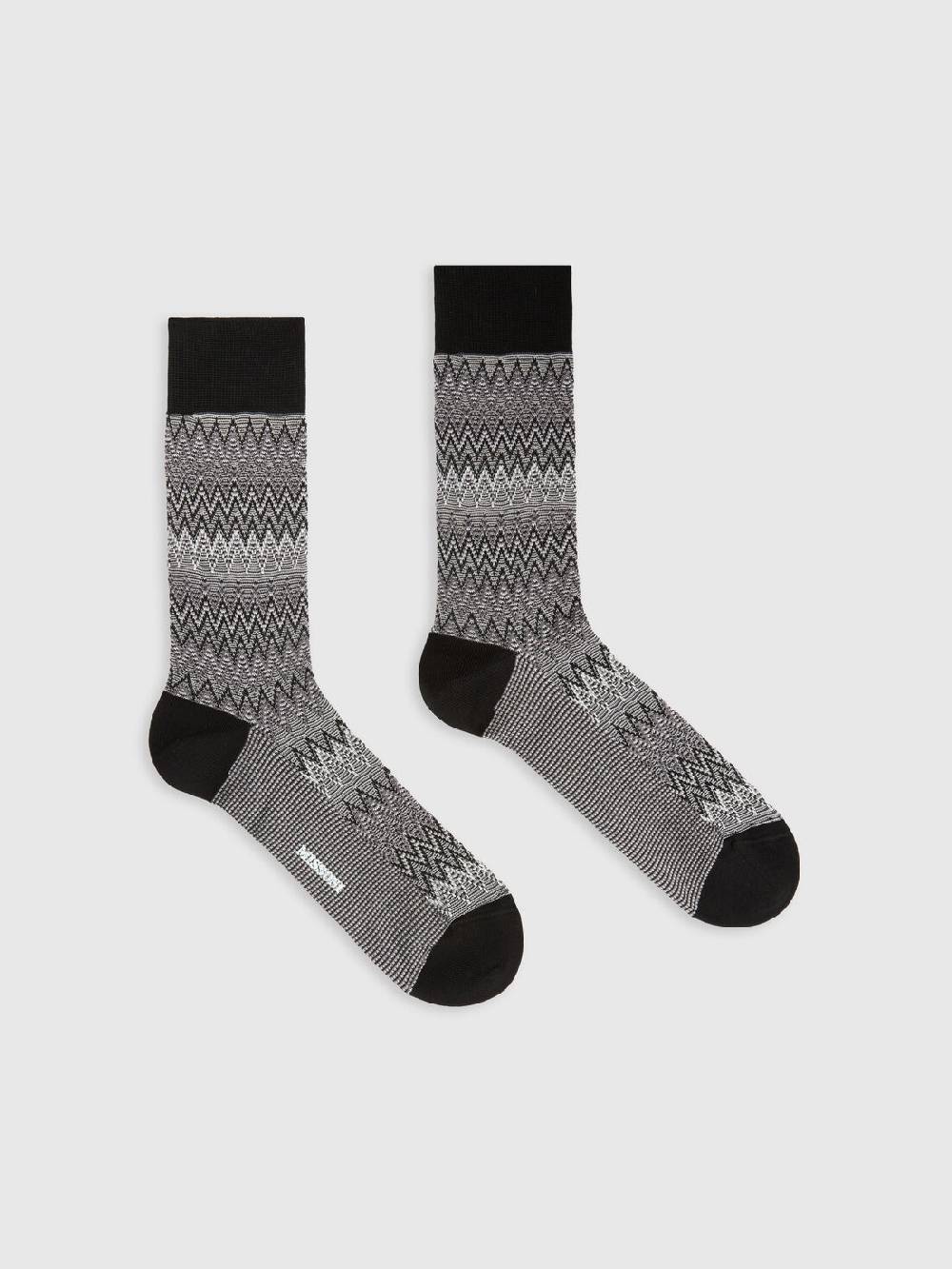Missoni Calzini corti in misto cotone chevron Qualità Garantita