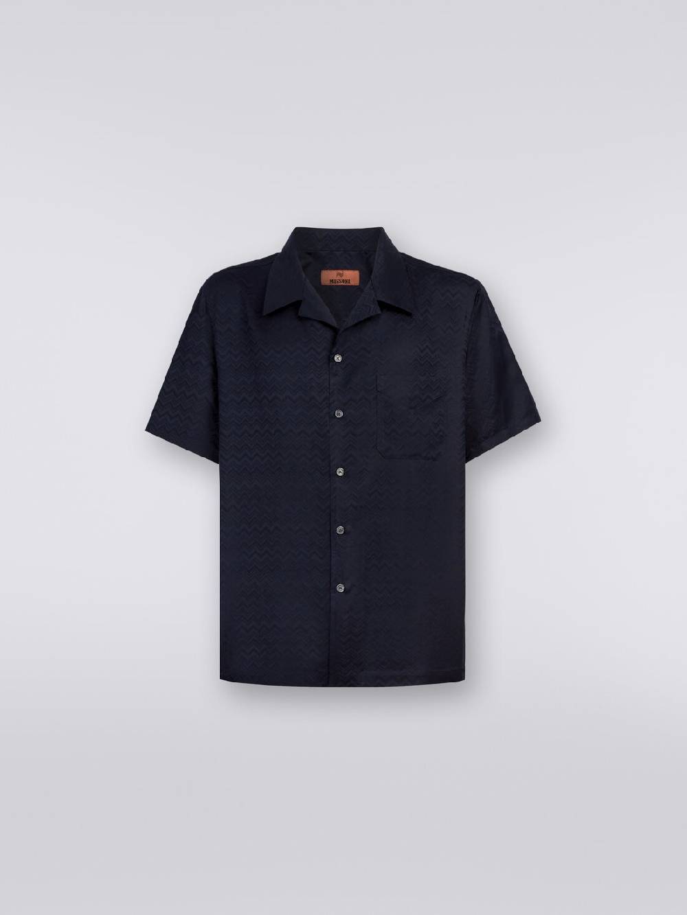 Missoni Camicia a maniche corte modello bowling in misto cotone chevron Negozi Online