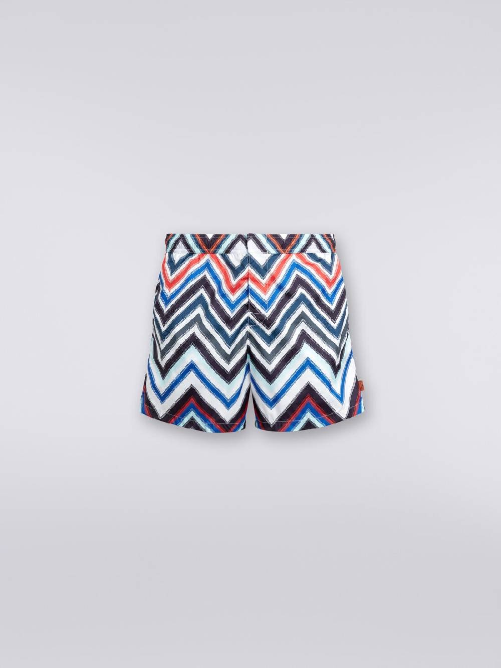 Missoni Boxer mare in nylon con macro-zig zag in gradazione Acquista Ora