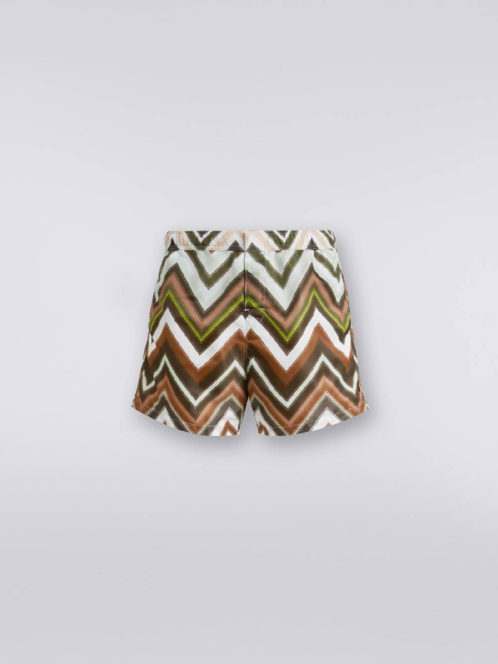 Missoni Boxer mare in nylon con macro-zig zag in gradazione In Linea