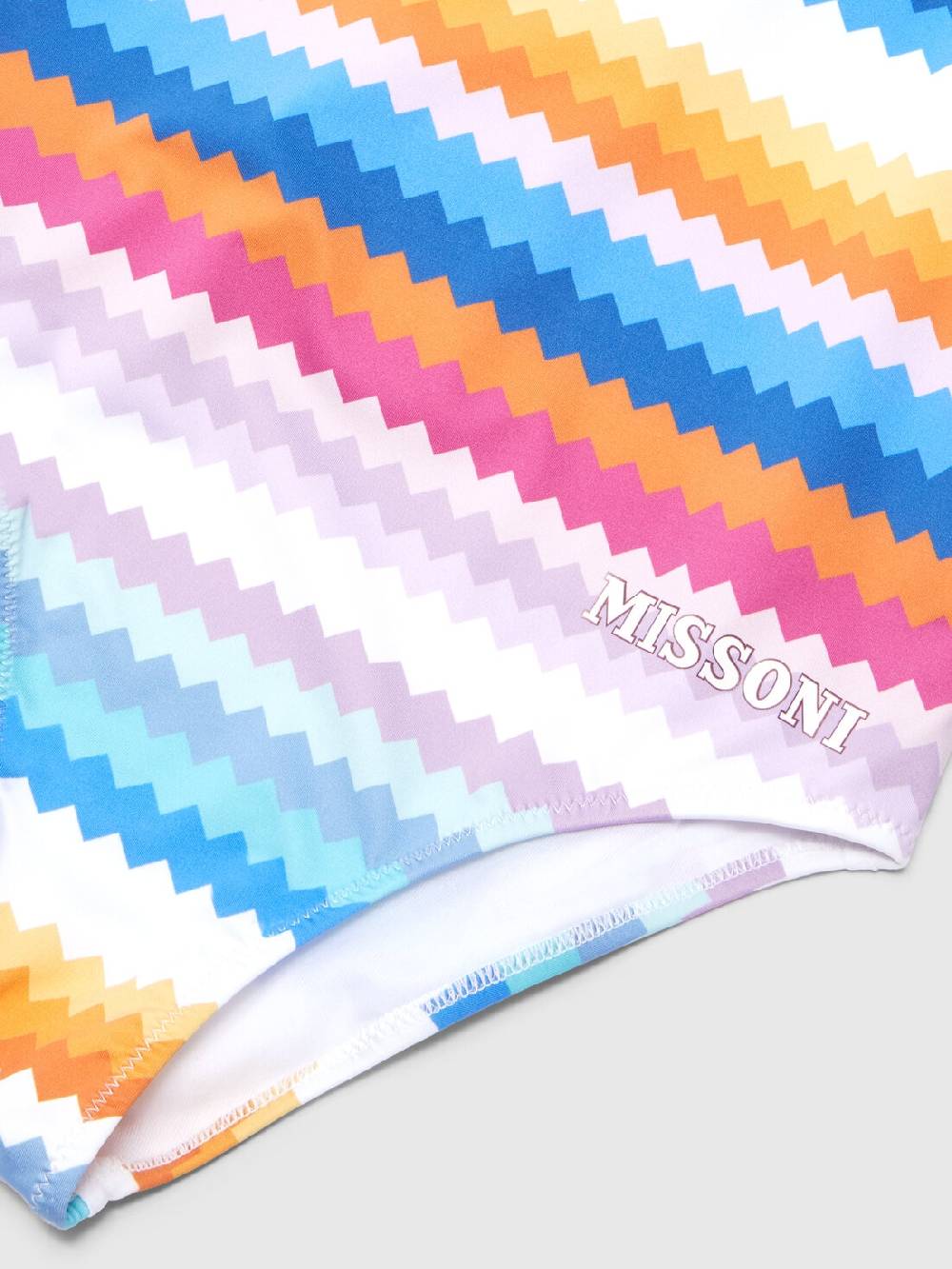 Missoni Costume intero zig zag con scritta logo Prezzo Ridotto