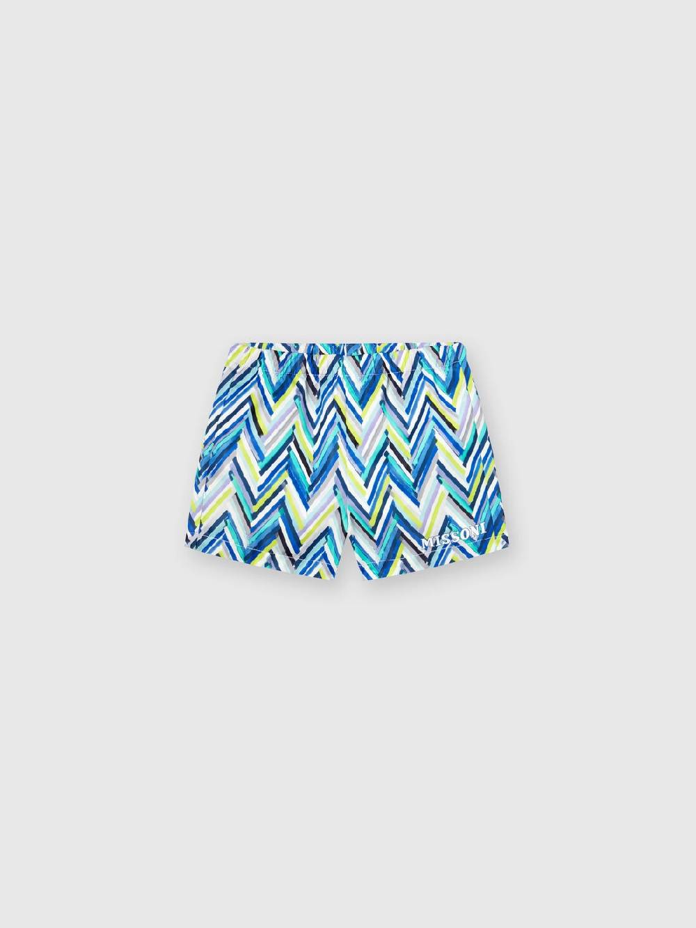 Missoni Boxer mare con stampa zig zag e scritta logo Sconto