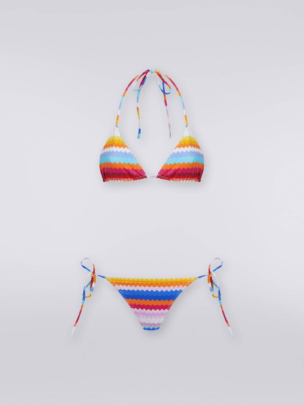 Missoni Bikini in nylon stretch stampa zig zag Sottocosto