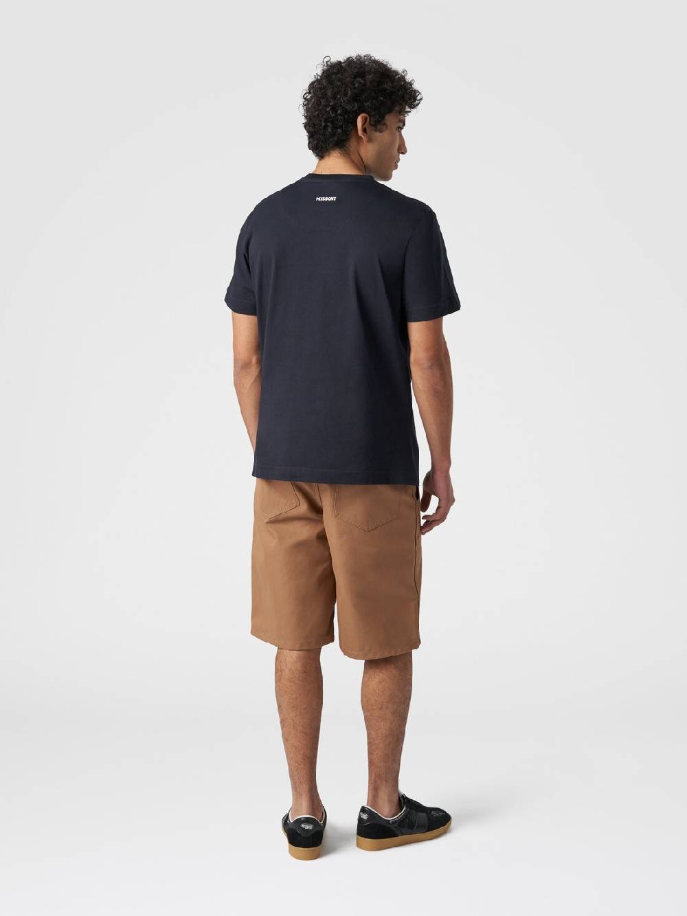 Missoni T-shirt a maniche corte in cotone con stampa zig zag Vendita Economica